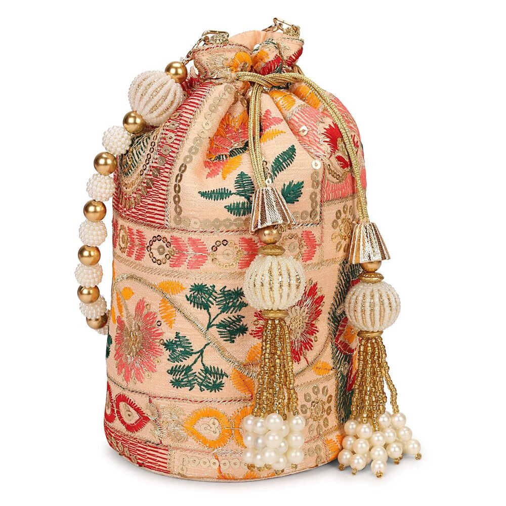 4632 Indian Sequence Potli Bag , Wedding Potli Bags , Ethnic Potli Bags